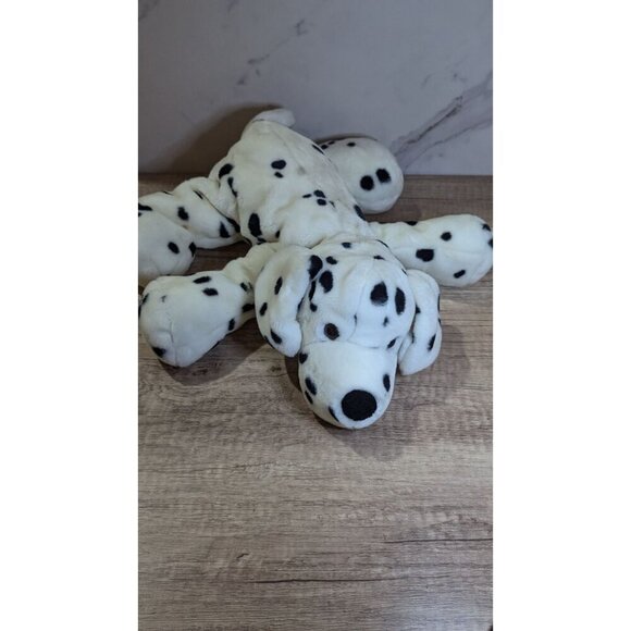 Commonwealth 2000 Dalmatian Plush Dog Stuffed Animal Black & White Spotted 14" - Picture 3 of 10
